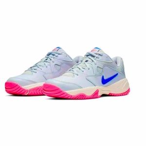 Nike Court Lite 2 Tennis Shoes Gray Shoes Pink shoes Women’s Size 11 athletic